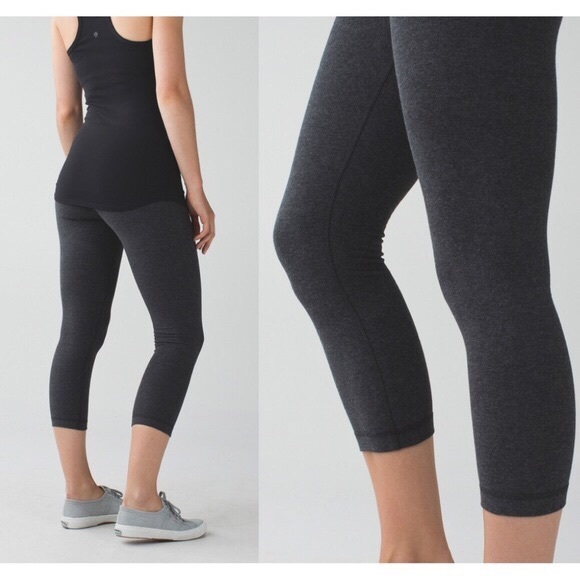 Lululemon Crop Cotton Wunder Under Grey - Picture 3 of 11